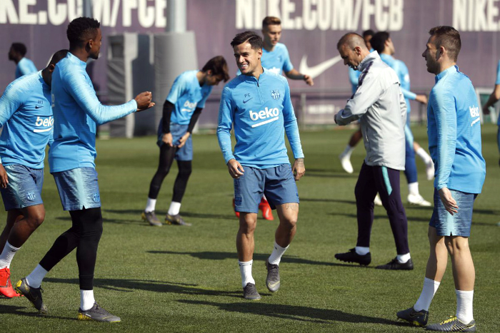 Entrenamiento del FC Barcelona. Foto: @FCBarcelona_es