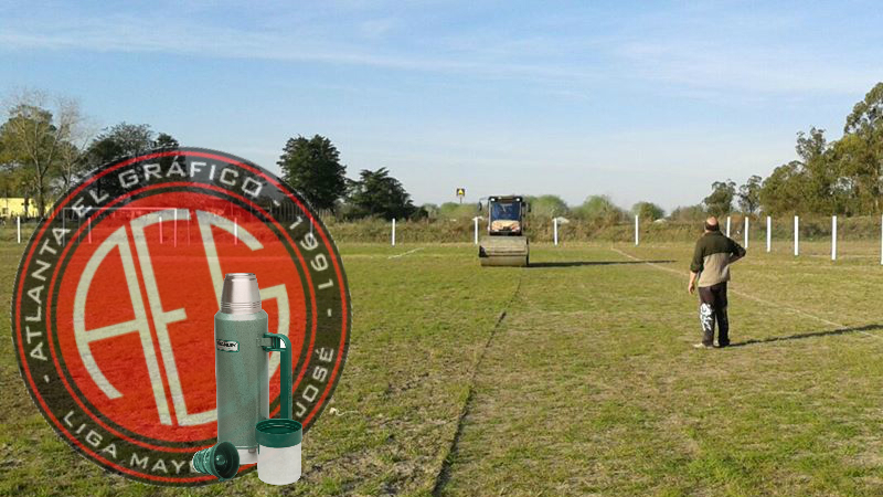 La AUAF se negó a arbitrar en la cancha de Atlanta El Gráfico. Foto original: A.E.G